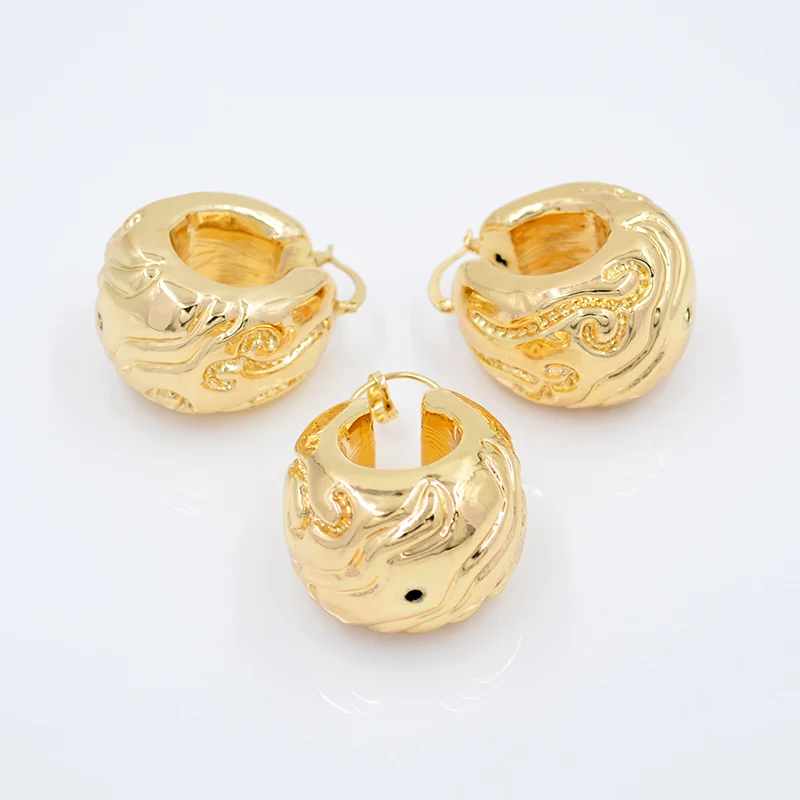 Sunny Jewelry, Свадебные Уникальные Наборы драгоценностей, большие серьги-кольца, Подвеска для женщин, медный шар, цветок, вечерние ювелирные изделия