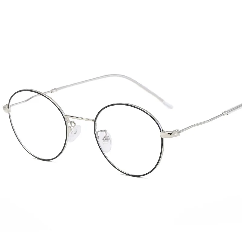 Оправа для очков женщин винтажные очки зрения круглые оправа плоские