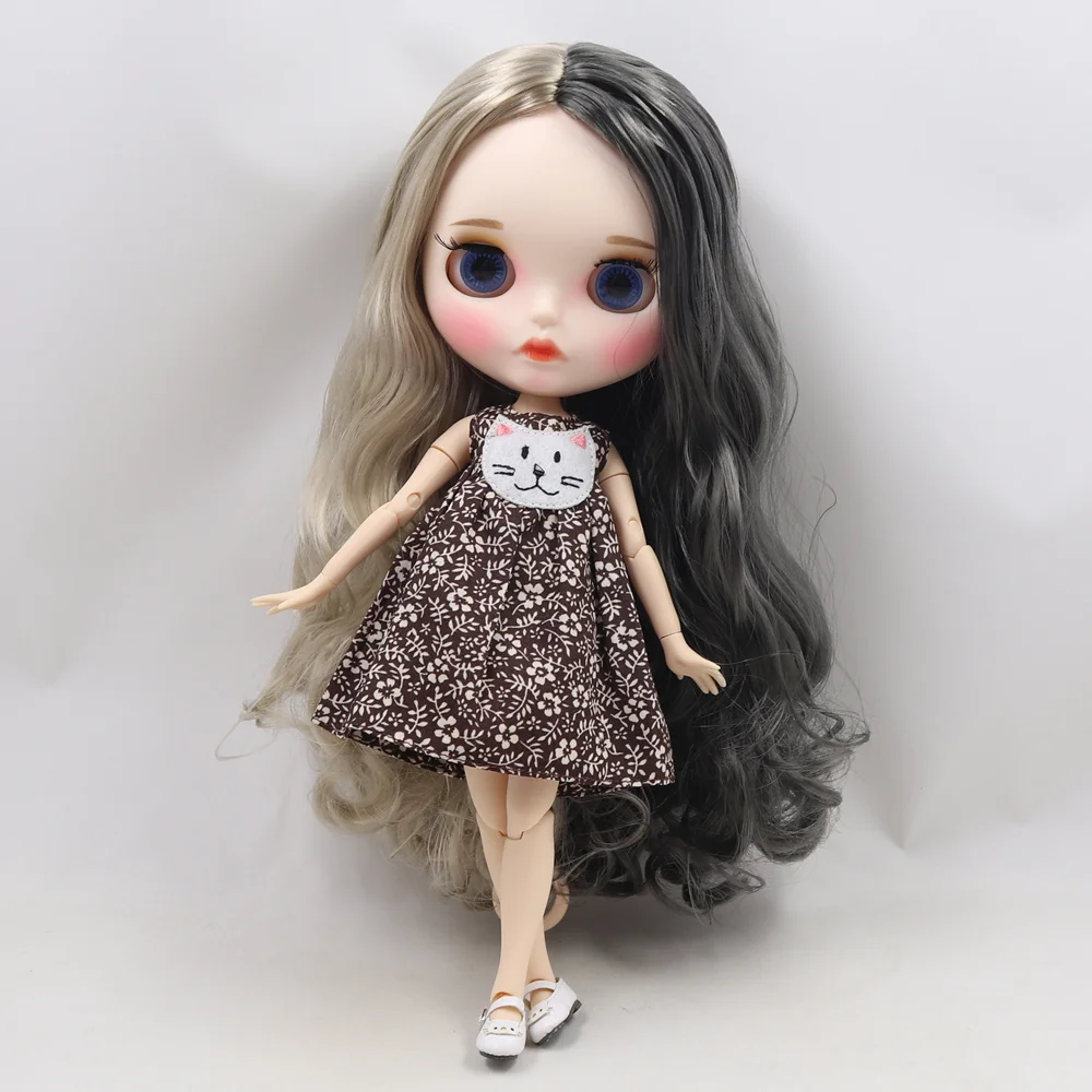 Кукла Blyth ICY DBS с белой кожей шарнирное тело новинка матовое лицо серебристые