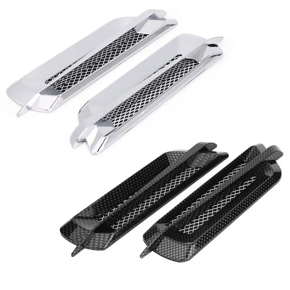 2 шт. автомобильная решетка для вентиляции|carbon fiber|air flowsilver carbon fiber |