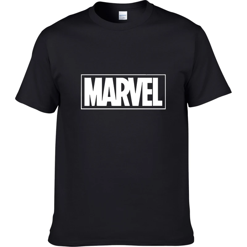 Marvel Comics футболки для Для мужчин футболка модная брендовая Повседневное Рубашка с