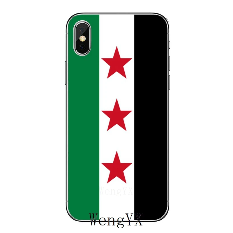 syrian-flag-A-12 Тонкий, из ТПУ, мягкий чехол-накладка для телефона для Apple iPhone X XR XS Max 8 7 6s 6 plus SE 5S 5c 5 4S 4 - Цвет: syrian-flag-A-12