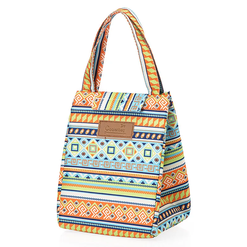 Модная Портативная изолированная сумка для ланча из Оксфорда Термосумка еды