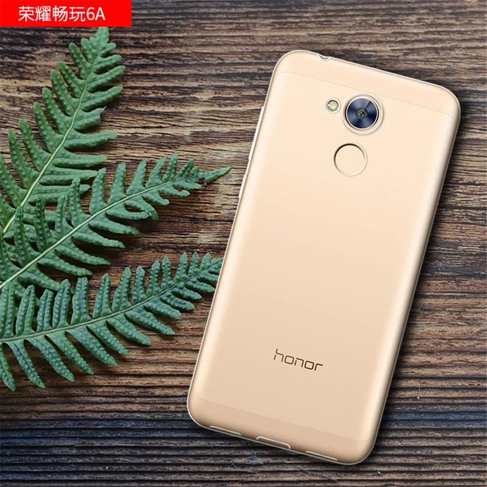 Прозрачный чехол для Huawei Honor 6A 5 0 дюйма Мягкий ТПУ Ультра Кристально чистый Honor6a 6