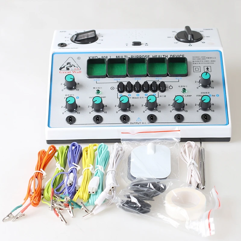 KWD-808 I многоцелевой уход за здоровьем Расслабление Обнаружение акупунктуры акупунктурные точки 6 каналов Выход патч массажер