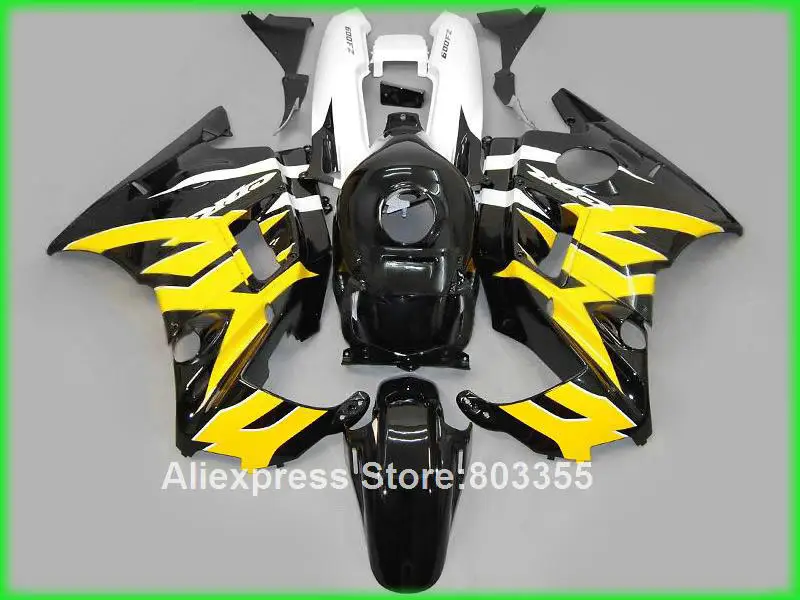 Желто черные Обтекатели для Honda CBR600 F2 1991 1994 cbr 600 custom Abs fairing kit 91 94 xl45|fairings for honda|abs