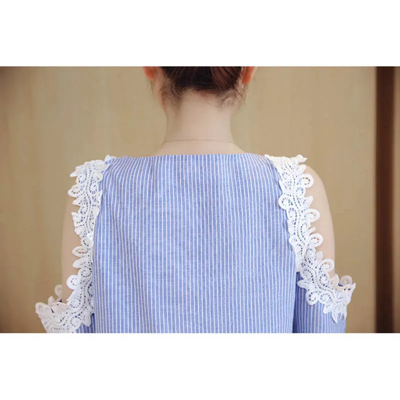 Кружевное лоскутное платье на шнуровке женское с v-образным вырезом и открытыми