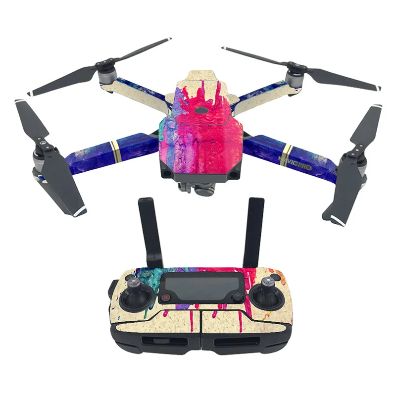 Для DJI Mavic Pro стикер кожи ПВХ Виниловый дизайн полноразмерная наклейка для Mavic Pro Корпус дрона+ пульт дистанционного управления+ ручки