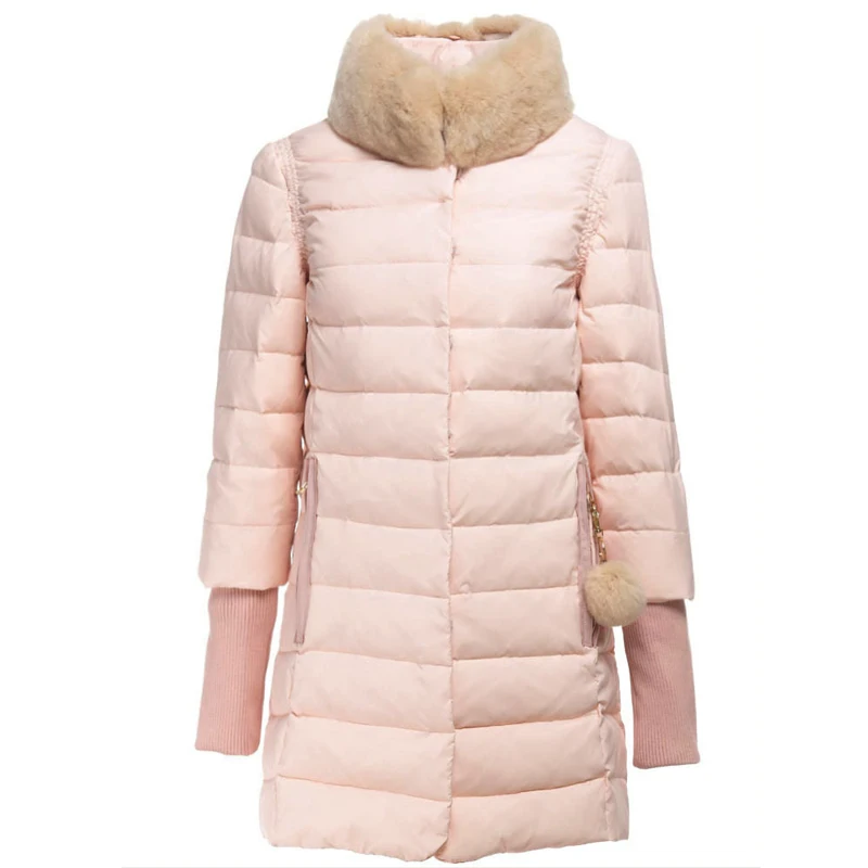 2015 winter Plus Size duck down jacket Women Quilted Jacket Parkas Slim Long Hooded Solid Winter Coat Down | Женская одежда
