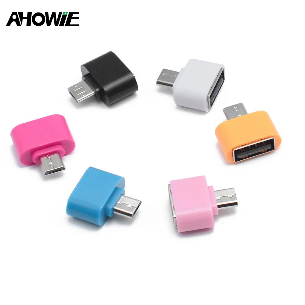 Ahowie Mini OTG USB кабель адаптер Micro к для планшетных ПК Android Samsung HTC Xiaomi sony|Переходники и