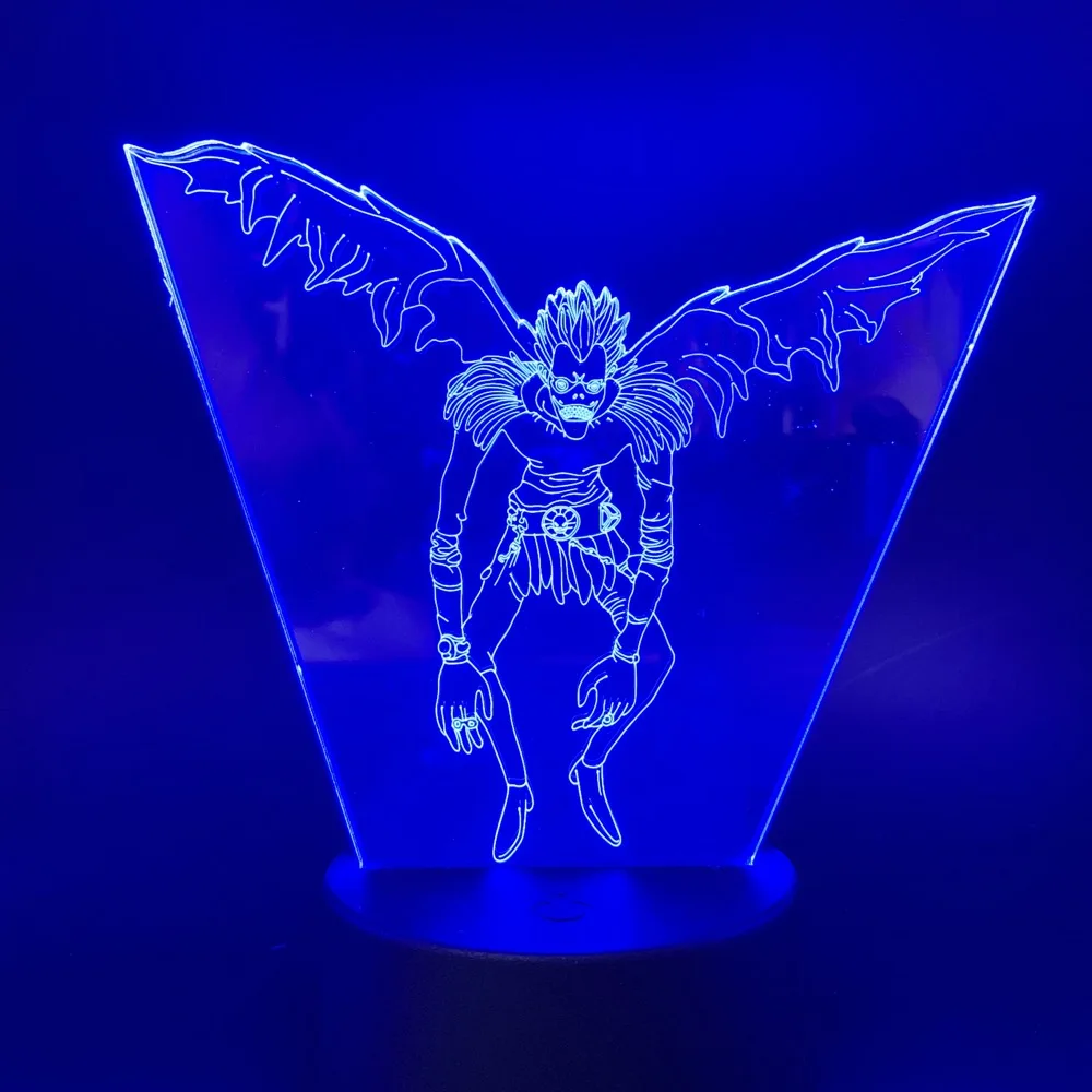 Figutto Figma Аниме Примечание смерти персонаж Ryuk 3D свет ночник изменение цвета светодиодное декоративное освещение для дома Спальня прикроватная