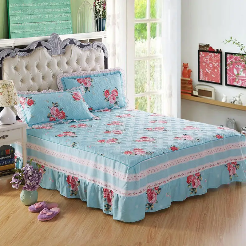 Стеганый толстый на двуспальную кровать близнец queen King size постельный комплект простыней на кровать наматрасник Pad двойной один размер покрывало 120/150/180X200 см