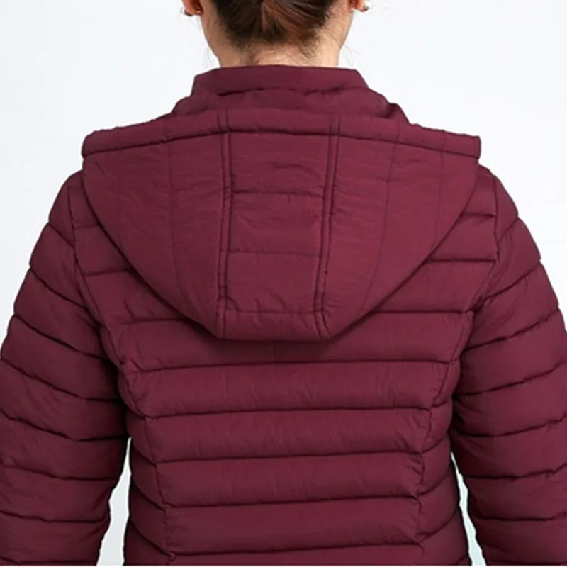 UHYTGF Winter Jacket Women Korean Hooded Down Cotton Top Coats Loose 6XL Plus Size Parker Female Warm Casual Long Outerwear 411 | Женская