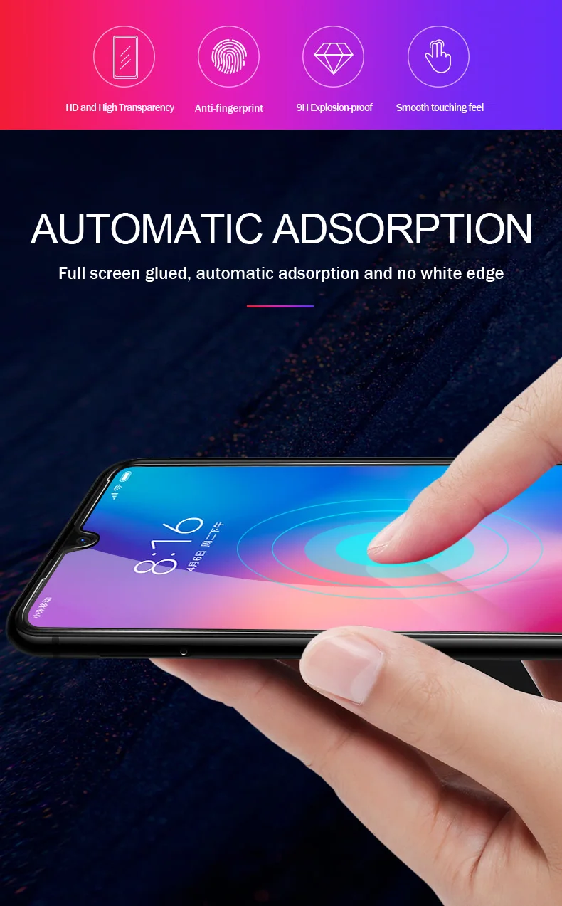 TCICPC 2 шт Xiaomi Mi 9 закаленное стекло Xiaomi Mi 9 3D полностью проклеенное Защитное стекло для экрана для Xiaomi Mi 9 SE Защитная пленка для экрана