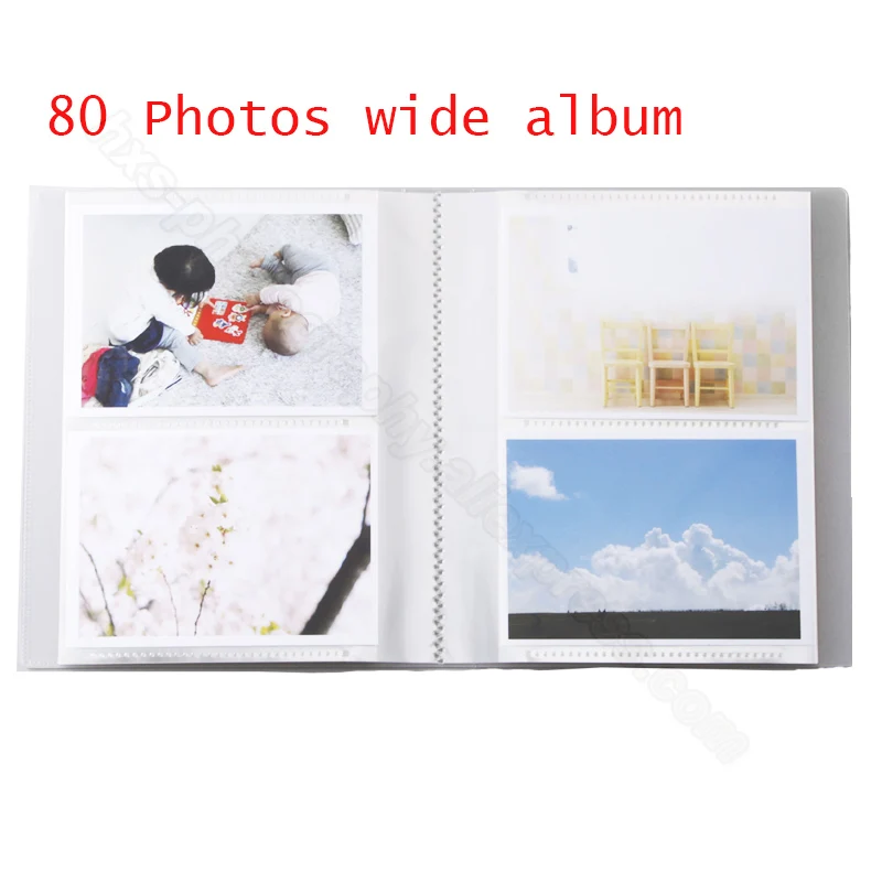 album wide Подлинная Fujifilm Instax Wide фильм монохромный/белый/Радуга для Fuji мгновенный Polaroid Instax широкоугольный фотоаппарат 300/200/210/100/500AF - Цвет: album wide