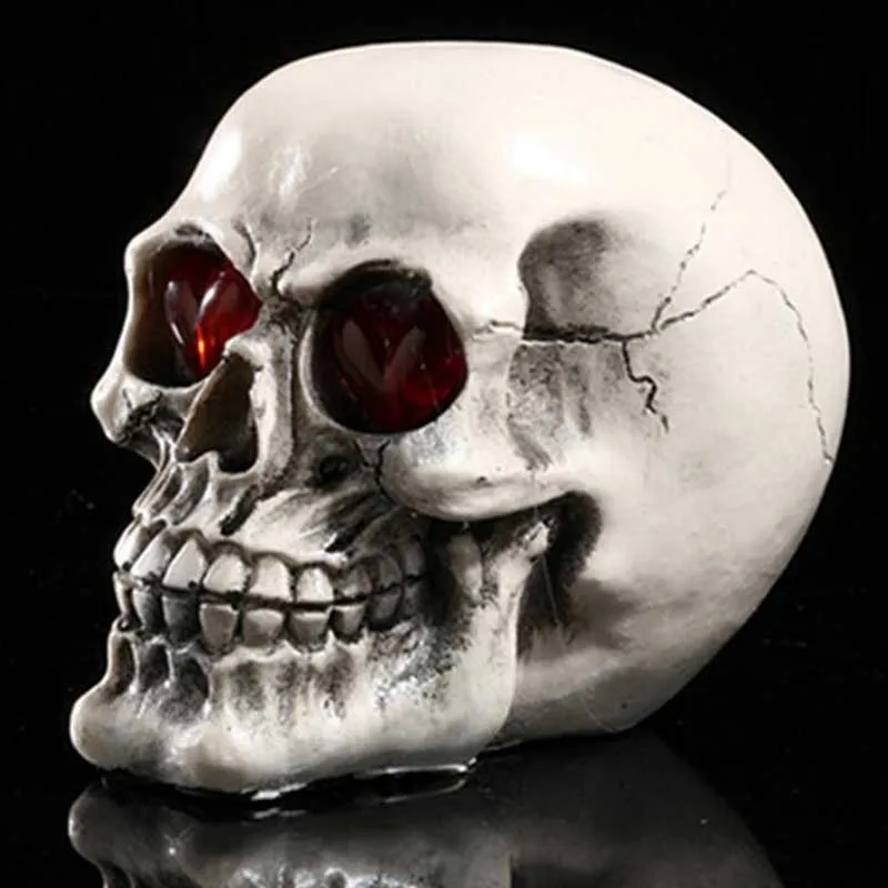 СИД Череп Новый Природные Смолы Скелет Глава Украшения Дома Хэллоуин Props15 * 9.5*13