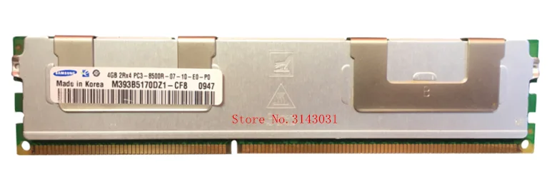 Samsung DDR3 4 ГБ 8 ГБ 16 ГБ Серверная память 1066 1333 МГц ECC REG DDR3 PC3-10600R 8500R Register RIMM RAM X58 X79 материнская плата