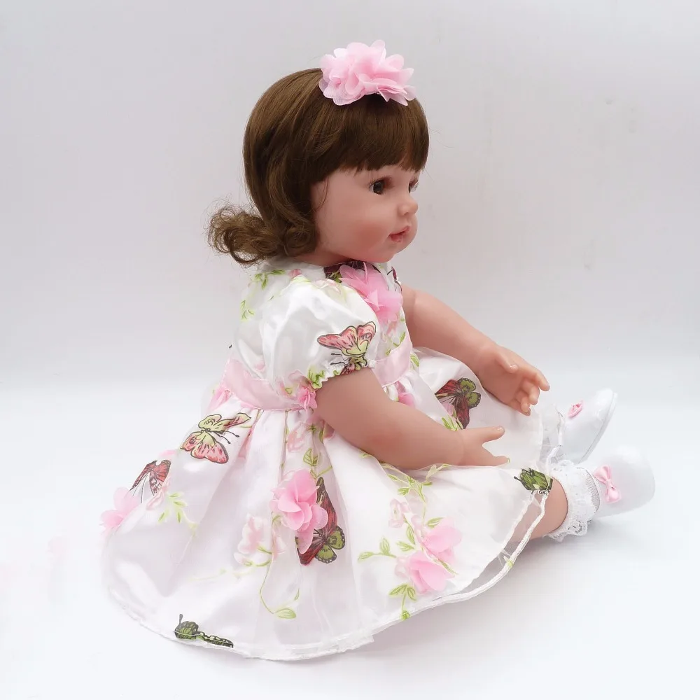 Новые силиконовые куклы реборн Popupar 55 см реалистичные детские милые мягкие