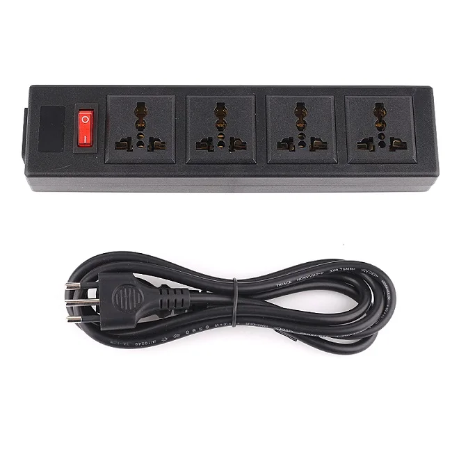 Italy Plug Розетка силовой полосы универсальная розетка 13A разъем электропитания стандарта Великобритании с защитой от перегрузки PDU полосы 4 способа удлинитель - Цвет: Italy Plug