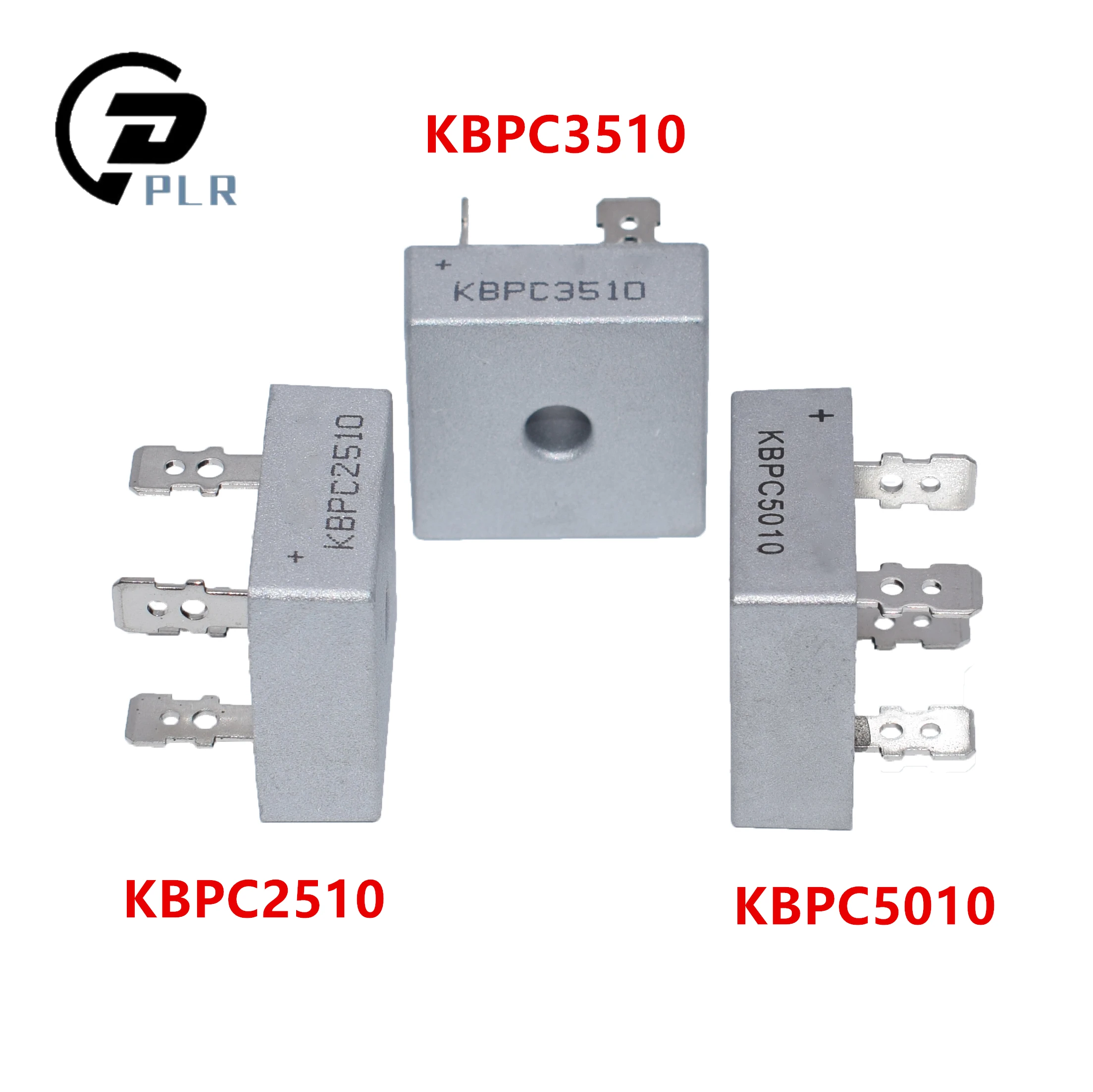 10 шт. однофазный выпрямительный мост KBPC2510/KBPC3510/KBPC5010 металлический для чехла |