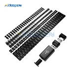 50 шт. Micro USB Штекерный разъем с крышками DIY Kit