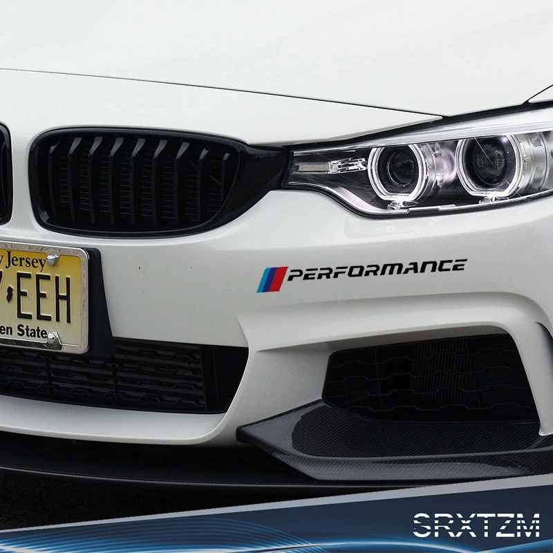 SRXTZM 2 шт. наклейки на передний бампер автомобиля для Bmw E90 E46 E39 E60 F30 F10 F34 X3 X4 X5 E70 F15 X6 M3