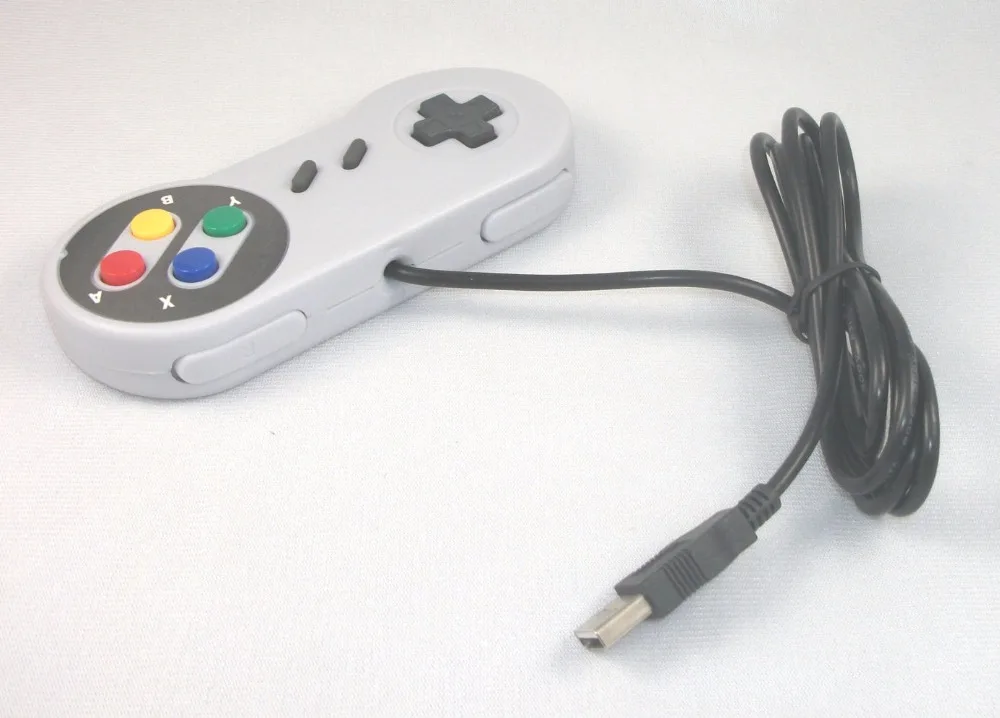 Новый для Super Nintendo NES SNES Контроллер ПК USB ЛОТ ИЗ 2 ШТ. |