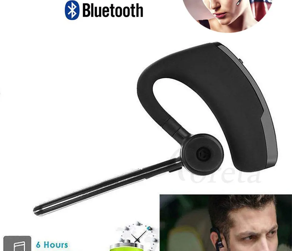 Автомобильные bluetooth наушники Handfree с микрофоном, гарнитура с шумоподавлением, беспроводные Bluetooth бизнес стерео наушники для iPhone Xiaomi