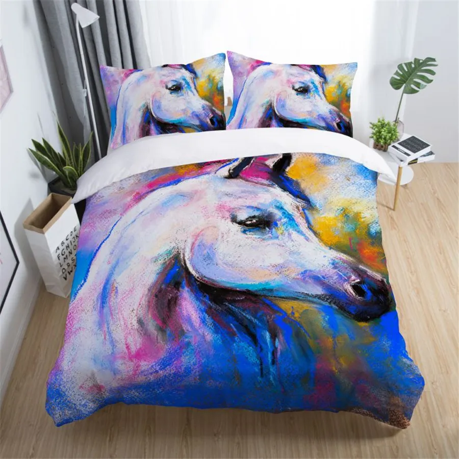 Pronovias fairy unicorn children duvet cover set king queen double full twin single size bed linen | Дом и сад
