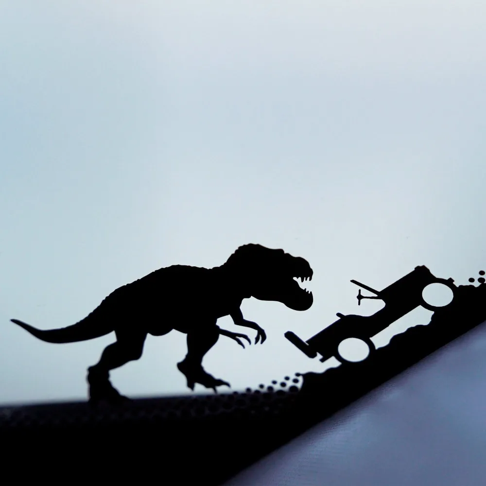 Автомобильные наклейки для Jeep T rex Tyrannosaurus Rex виниловые с динозавром Car Window