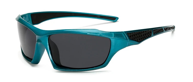 Blue Grey Lens Длинные мужские солнцезащитные очки, поляризационные линзы, унисекс, очки для четкости видения, мужские очки, аксессуары для вождения, новинка, стильные - Цвет линз: Blue Grey Lens