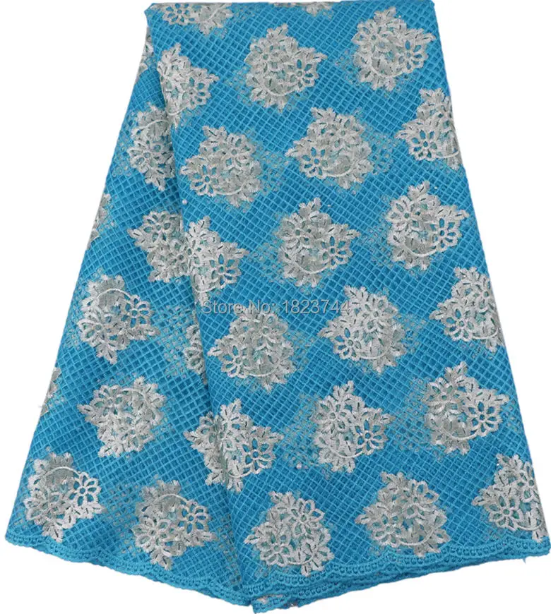 (5 ярдов/серия) AB312 мода вышитые Французское кружево ткань с бисером высокого