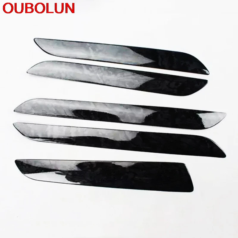 Автомобильная внутренняя отделка OUBOLUN АБС-пластик черная деревянная краска