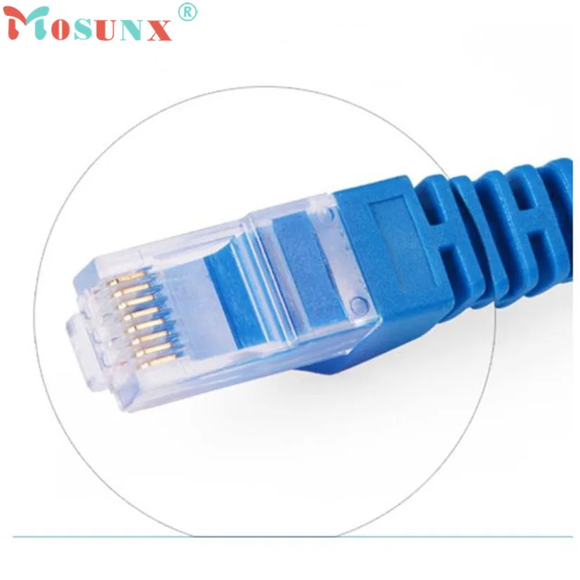 Factory Price MOSUNX Hot Selling 0.7M Blue Ethernet Internet LAN CAT5e Network Cable for Computer Modem Router Drop Shipping|internet network