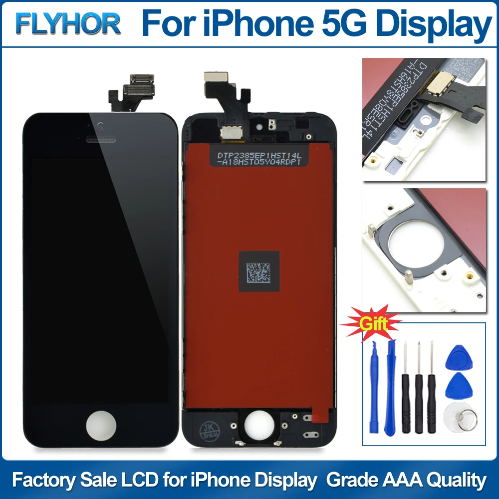AAA Quality LCD Screen for iPhone 5C Display Touch Assembly With Digitizer Glass 5 5S Parts | Мобильные телефоны и