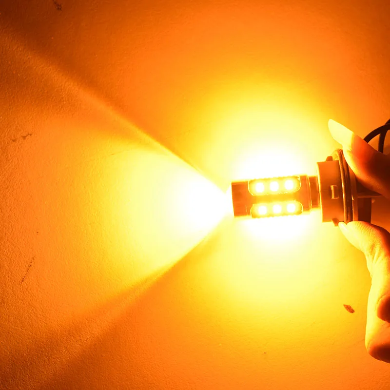 2 шт. супер яркий 1156PY 7507 PY21W BAU15S 15 led 5630 smd заднего указателя поворота автоматическое Поворотники передние светильник Янтарный 12V
