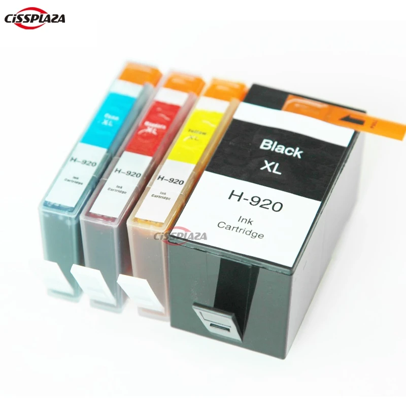 

CISSPLAZA 4pcs compatible ink cartridge for HP920 XL with chip for officejet 6000 6500 6500A 7000 7500 7500A