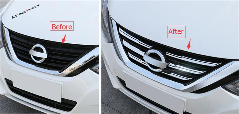 Yimaautotrims Передняя решетка гриль Декоративная полоса Накладка подходит для Nissan Teana
