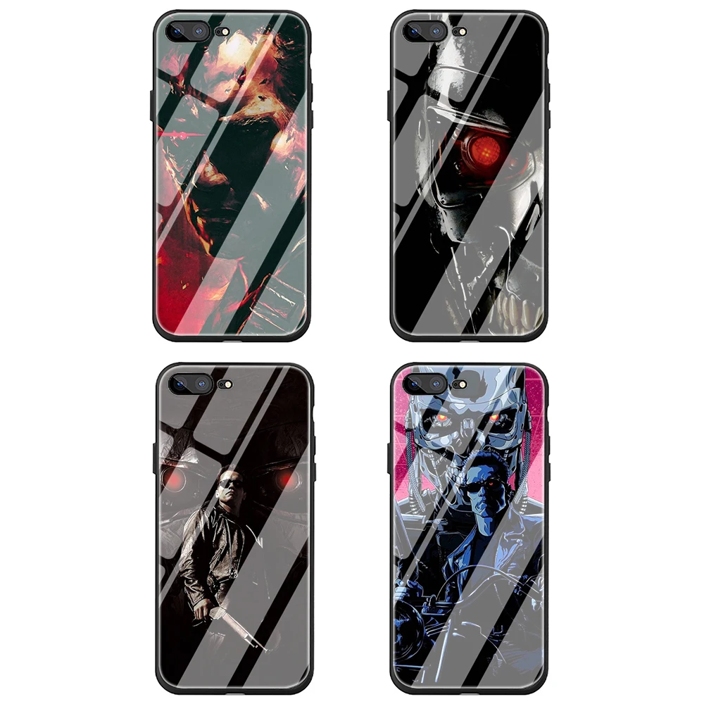 Защитный чехол из закаленного стекла Terminator для iphone SE 2020 5 6 6S Plus 7 8 X XS XR 11 Pro