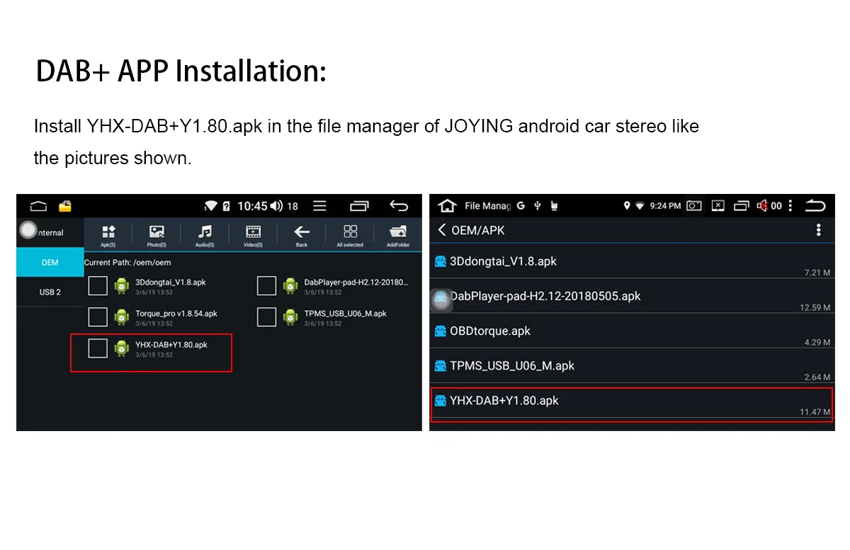 Радуясь Универсальный Android Авто Радио Стерео головное устройство DAB антенна цифровой аудио вещания DAB+ USB Антенна