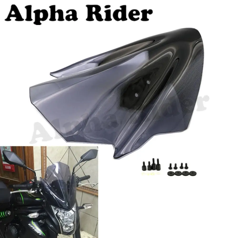 Акция по продажам лобовое стекло мотоцикла для 2012 2013 Kawasaki ER-6N ER6N черный дым продукт 12-16
