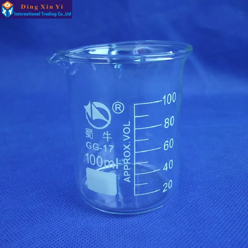 Стеклянная Мензурка лабораторный мерный стакан 100 мл 1 шт.|beaker glass|beaker measurementsmeasuring