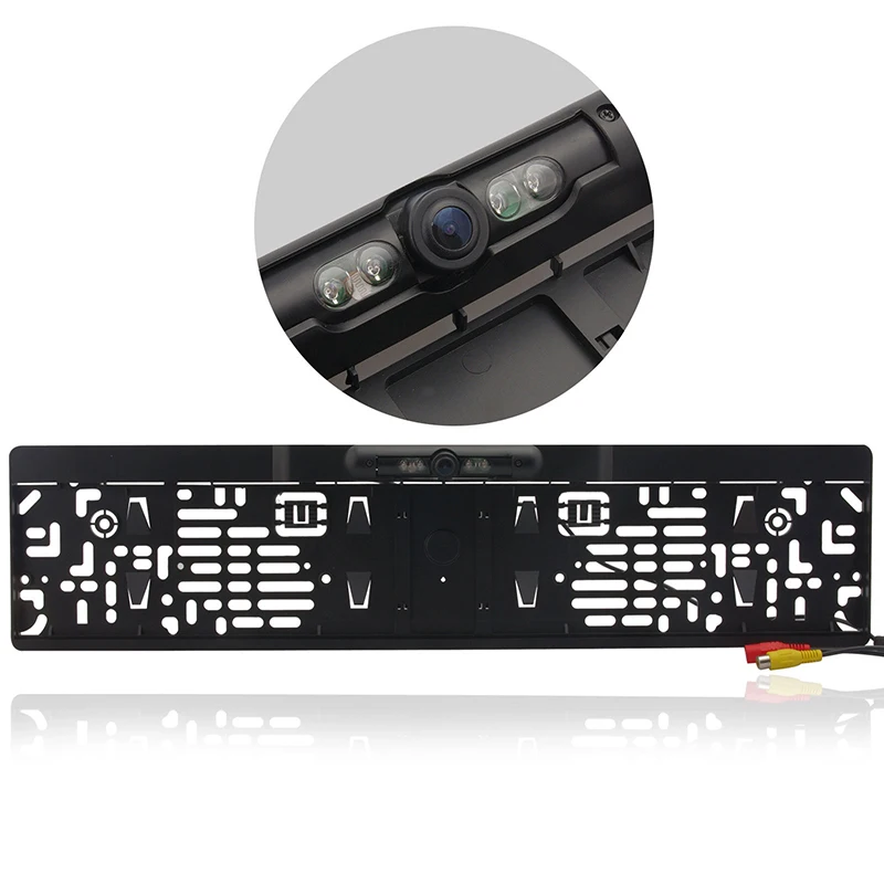 Парктроник с рамкой для автомобильного номерного знака ЕС камера заднего вида HD