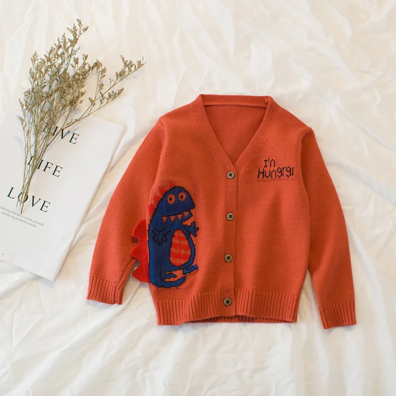 Для маленьких мальчиков свитер кардиган 2018 Новинка весны Хлопок Одежда с