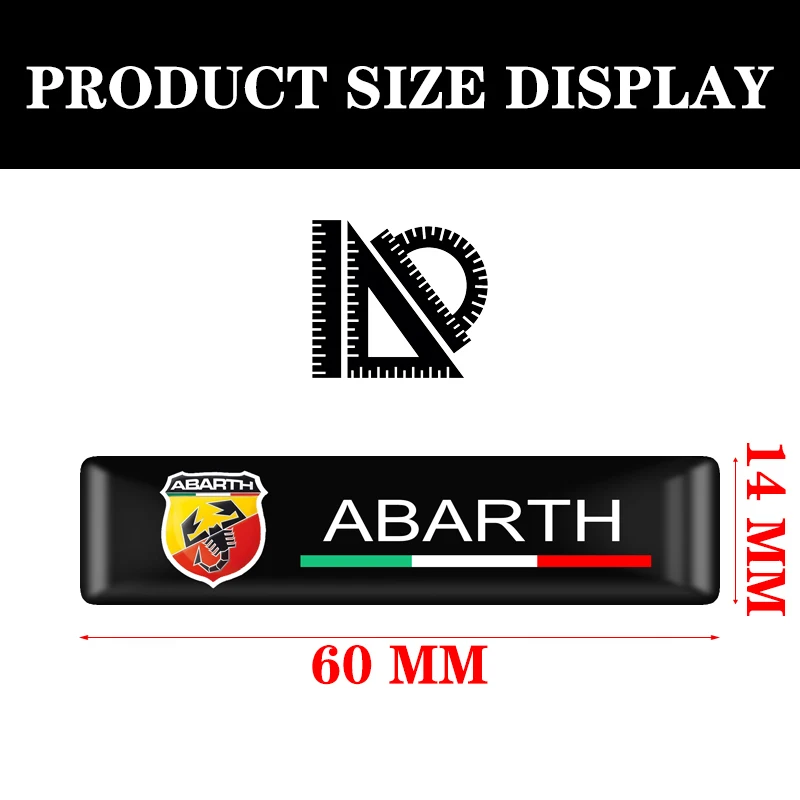 10 шт. автомобильный Стайлинг Abarth Логотип Защитная бар Стикеры s тюнинг наружная