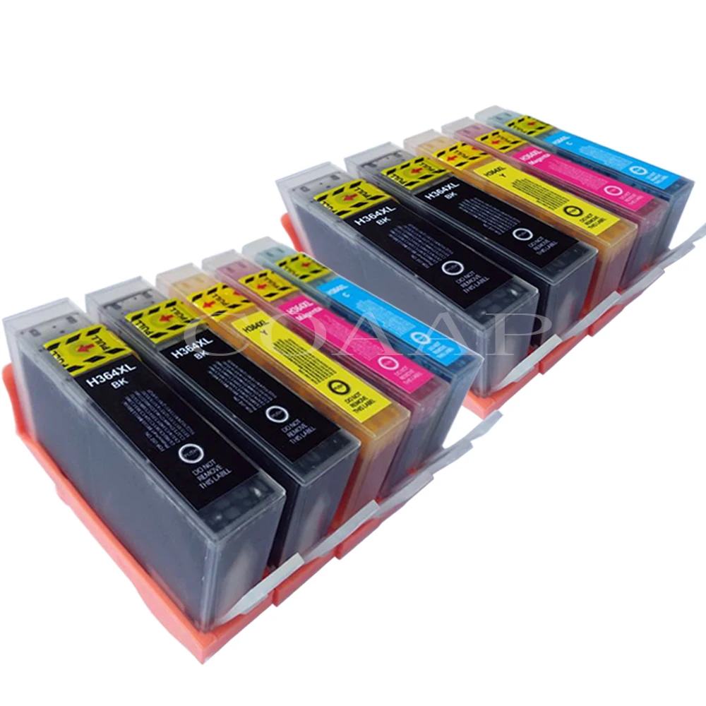 

10 Compatible Ink Cartridges for hp 364 364XL CB321EE CB323EE CB324EE CB325EE Photosmart B110 B209 B210 C310 C410 C510 Printer