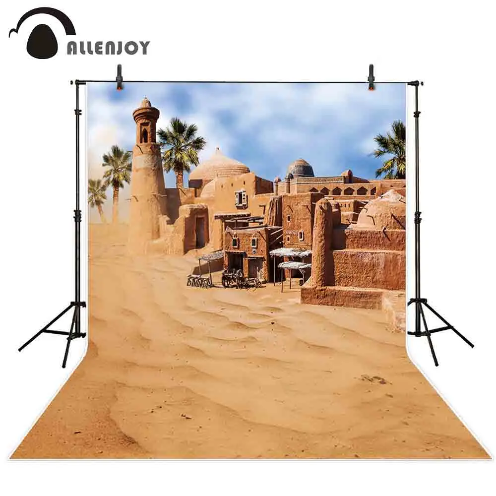 

Allenjoy desert photography background building old fabulous city oasis mirage backdrop photo portrait shoot prop photo sessions