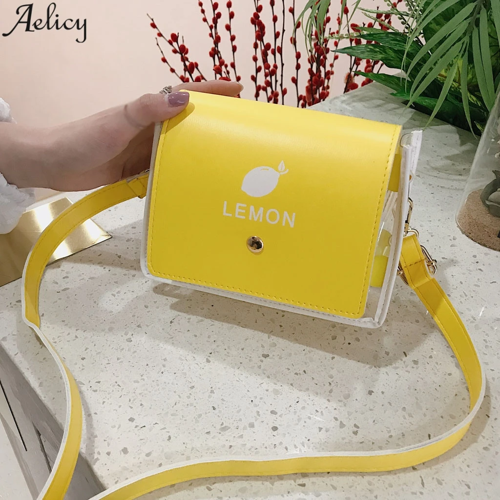 Женская полупрозрачная Сумка Кроссбоди Aelicy с фруктами Милая женская сумка