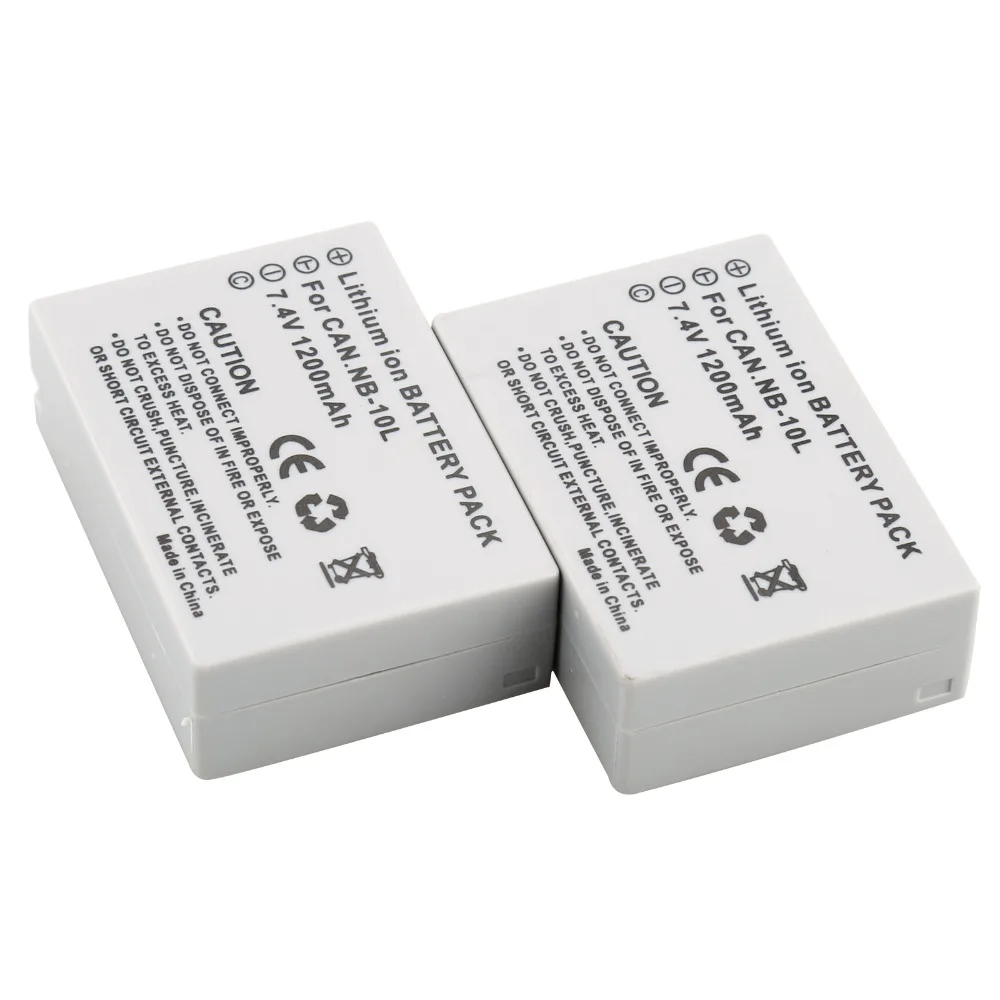 Сменный аккумулятор и двойное зарядное устройство USB для Canon SX40 HS SX40HS SX50 SX60 G1 X G3 G15