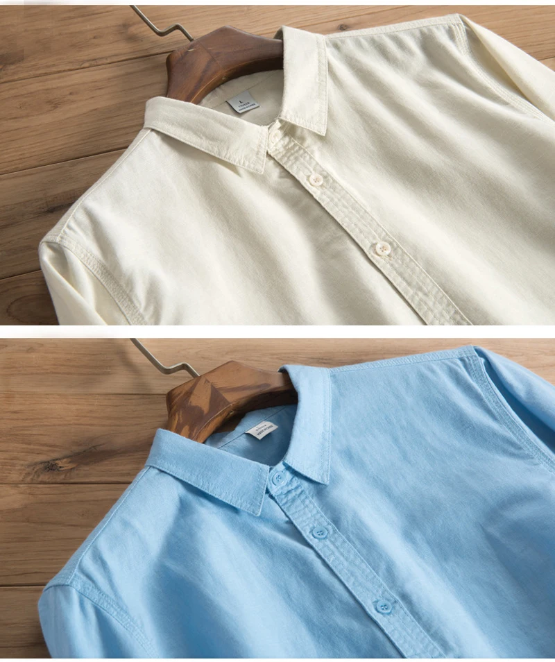 Весна и осень стиль Мужские льняные рубашки с длинными рукавами Повседневная мужская хлопковая рубашка поло модная мужская тонкая одежда мужские рубашки